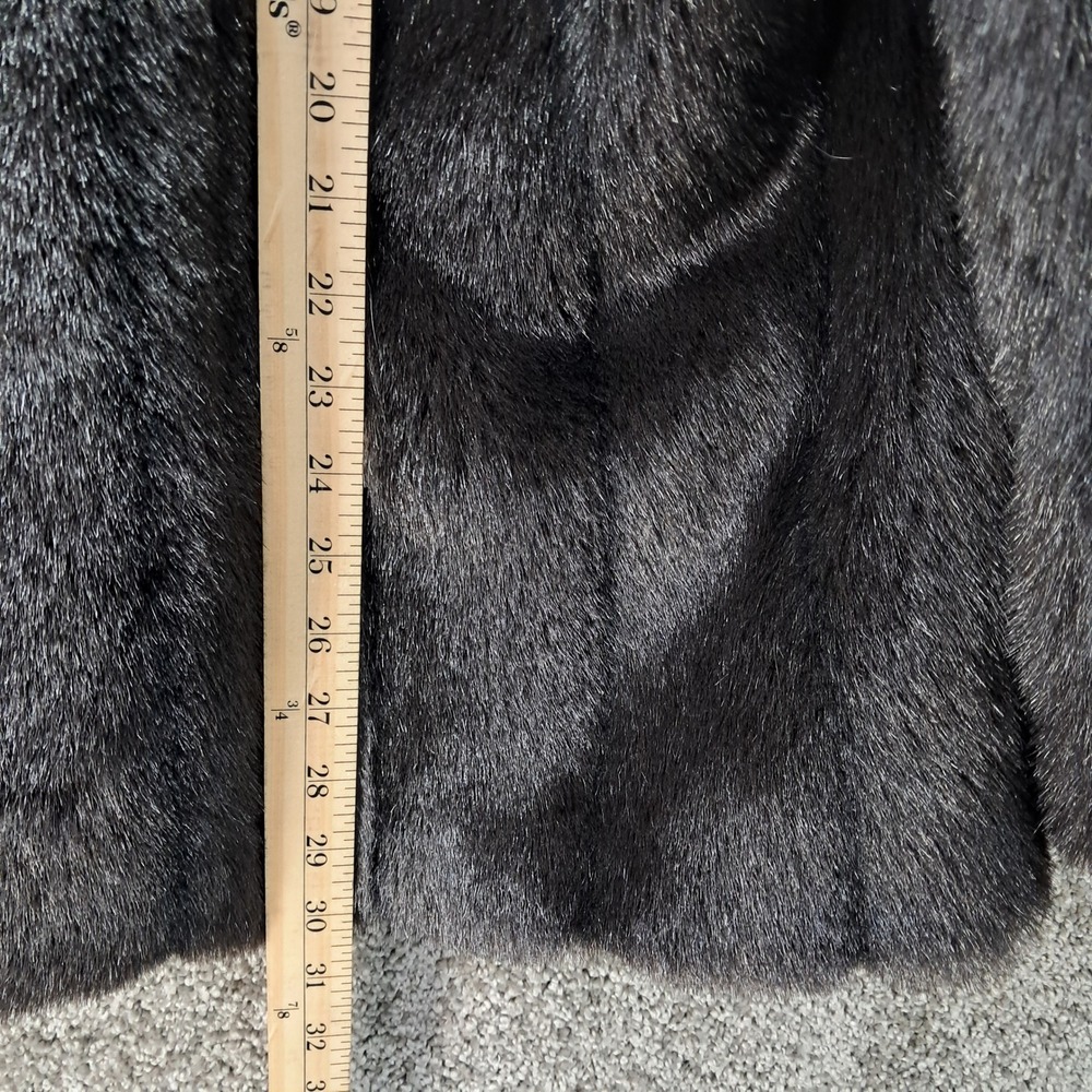 Vintage G. Caseratti Originals Faux Fur Coat Brown Modacrylic USA Made 18W - Picture 9 of 11